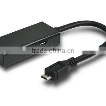 MHL(Micro USB 5pin) to HDMI/Female Adapter,200mm,1920*1080p,for Samsung smartphone/tablets