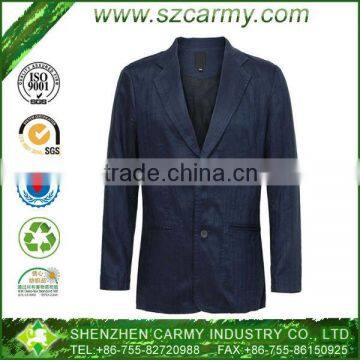 High Quality 100% Linen Man's Back Vent Slim Semi-Formal Suits