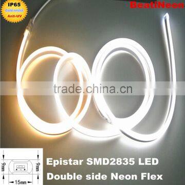 12v neon rope light/IP65 120LED neon flex