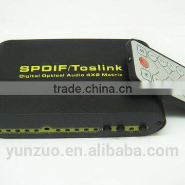 High Quality optical audio matrix switch 4x2 made in China