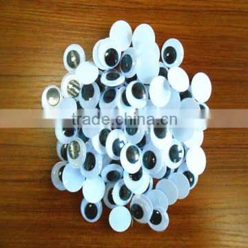 Toy Parts 15mm Plastic Circle Moving Eyes /Wiggly Eyes