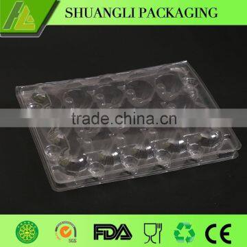 20 Cells clear transparent plastic quail egg packaging tray