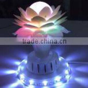 LED RGB Lamp Auto Vase Lotus Rotating Party Stage Club KTV Disco Light photo-2