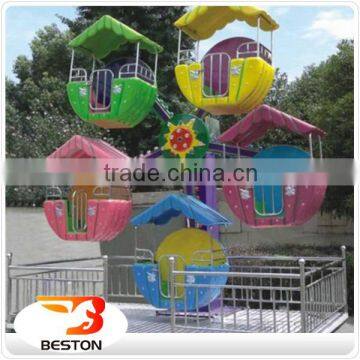 Electric musical Amusement Kids Small Rides Cheap mini Ferris Wheel for sale