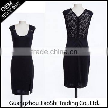 China clothing factory new customize fashion ladies dress black tight Sexy woman dress