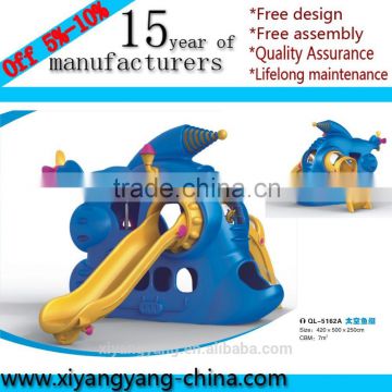 Plastic swing outdoor playground equipment for children