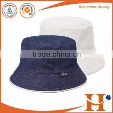 Fashion style custom bucket hat jean fishing hat leisure cap with factory price