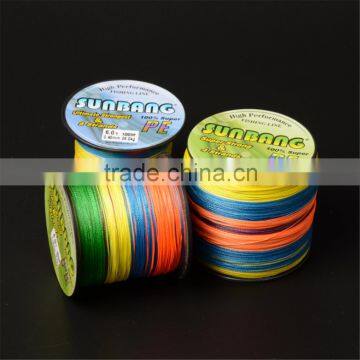 High capacity 330 Yards fishing braided line with plastic spools for hot sale