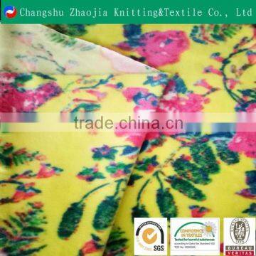 Hot Sell Super Soft Fabric 100% Polyester Printed Velboa Plush Fabric for Bedding photo-3