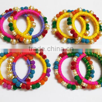 Designer velvet bangles - online shopping