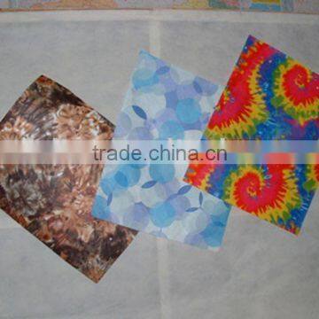 polyester impregnated nonwoven fabric for embroidery backing