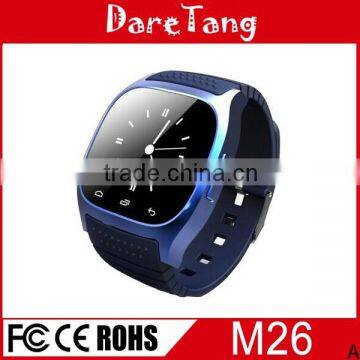 Nice Design Bluetooth 3.0 Android and IOS Waterproof bluetooth watch M26