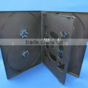 14mm Multi 6-DVD Case, plastic DVD case made of Polypropylene,with sleeve outside of the case