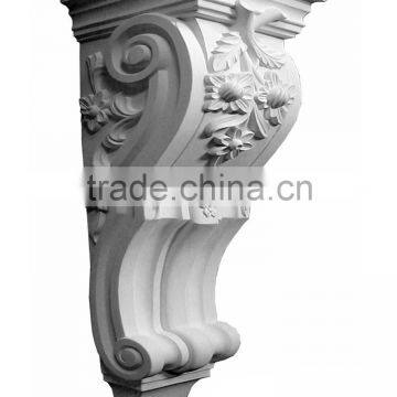 Polystyrene High Quality Good price beautiful PU decorative animal wood corbel