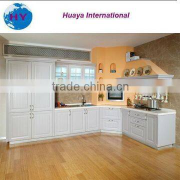 Hot sell modern style white PVC faced door kitchen cabinet