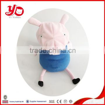 Wholesale custom plush pig toys pencil case, cute pig shaped pencil case