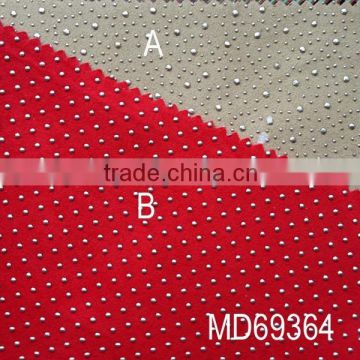 Pu suede fabric/ artificial suede fabric for ladies HIGH HEELED shoes upper & pajamas FABRIC