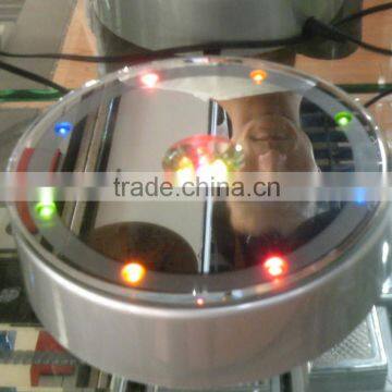 15 lights round led light rotating base for crystal model display or wedding table centerpieces and birthday gift