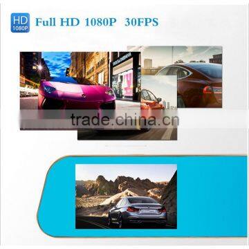 high-resolution wide angle waterproof Rear Lens rearview mirror dvr
