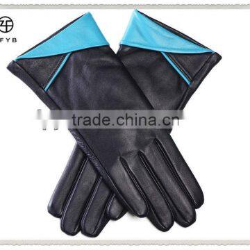 ladies fashion cute winter leather ski glove color gloves mitten