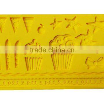 FD-007 party topic LFGB/FDA target audited factory direct sale silicone fondant mould