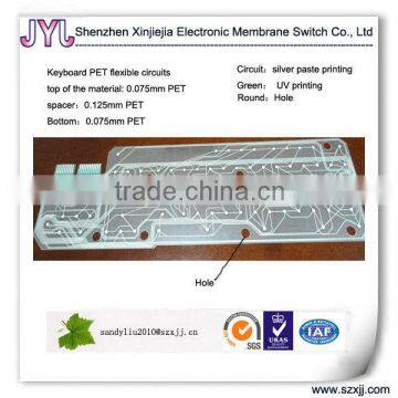 Keyboard flexible PCBs PET circuits electronic keyboard circuit