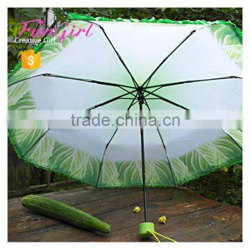 Hot Sell Cabbage Umbrella Sun And Rain Folding Unique Umbrella Cabbage Shape Umbrella