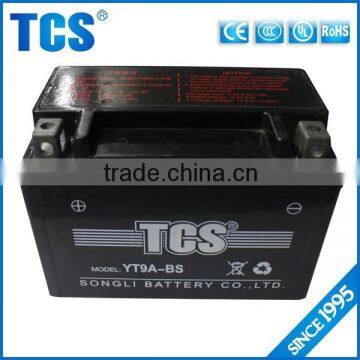 Hot sale traditional sealed 12v 9a high quality motorcycle