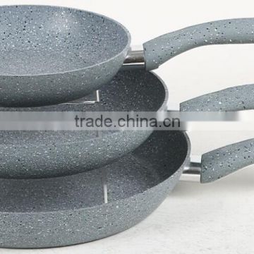 Aluminium pressed non stick diamond coating frying pan