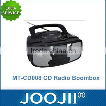 CD MP3 Radio Stereo Boombox With Display And Aux-in Port For All MP3 Players, Support USB / SD Card