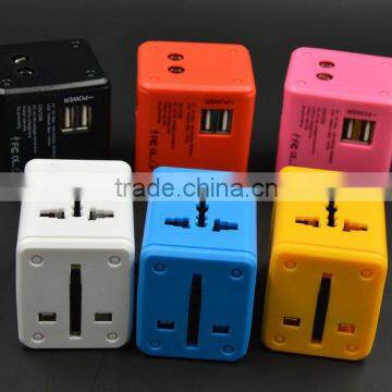 Universal All Travel Charger ,2 Port Usb All in One Universal International Plug Adapter 2 Usb Port photo-3