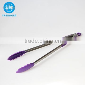 Kitchen durable food stainless steel tongs