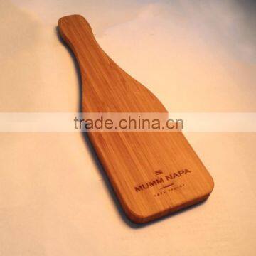 wine bottle shape bamboo cutting board