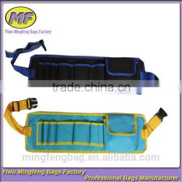 Heavy duty 600D oxford wearproof portable waist belt tool bag for electrician Builder