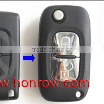 2016 New Arrive Peugeot 2 button modified folding remote key blank (307 Blade- No battery place)