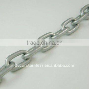 DIN766 link chain with white galvanized