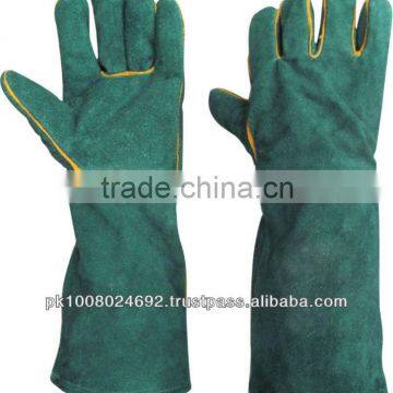 cow split leather welding gloves