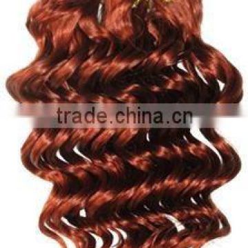 virgin hair weft with deep wave indian human hair