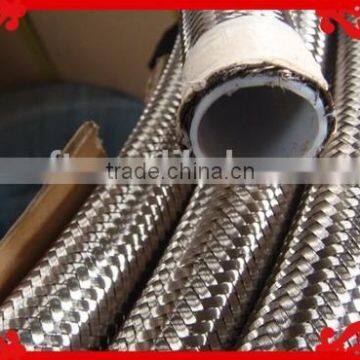 1/4" ~ 11/4" stainless steel wire braided SAE 100R14 with white extruded PTFE