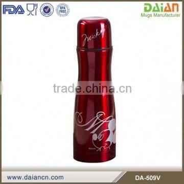 Custom printed 500ml ss vaccum flask mug