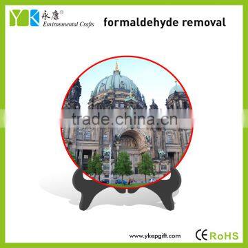Europe style home made custom decorative plates for formadehyde benzene removal
