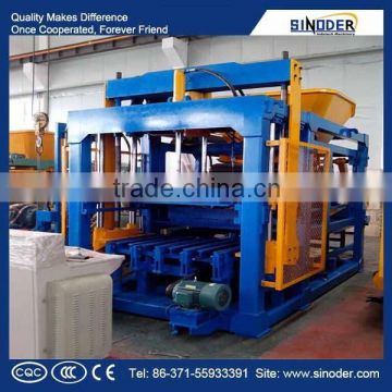 Sinoder Brand full automatic hydraulic press block making machine price/Hydraulic paving brick making machine