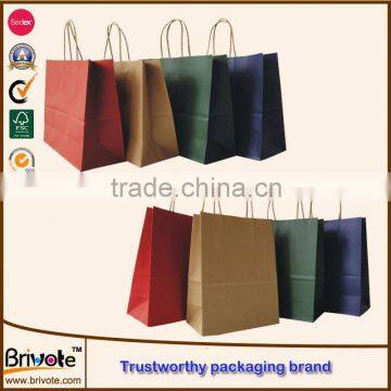 simple brown kraft paper bag kraft paper for cement bag 4c printing personalized cheap kraft paper bag