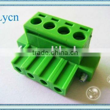 pluggle type green terminal block connector