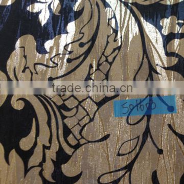 Luxury Metallic Wallpaper in Gloden Foil Carbon Black Manufacture China