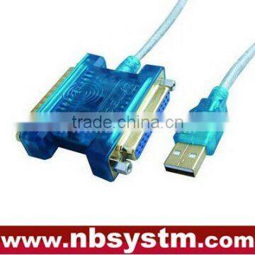 USB to Parallel 25 Pin Cable + USB to Serial 25 Pin Cable