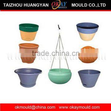 Supply all kinds of flower pot mold injection mold PP flower cylinder plastic mold