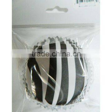 Black Zebra Cupcake Liners Baking Cups Standard Size (50 count)