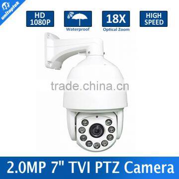 1080P 2MP High Speed Dome HD TVI PTZ Camera HDTVI Infrared Camera IR 120M,Outdoor Waterproof Housing,18X Optical Zoom