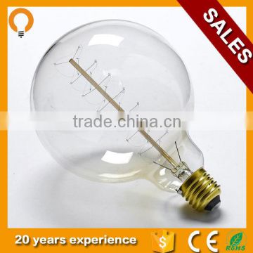 E27 Vintage Edison Light Bulb 40w, globle sphere bulb, Ball type carbon edison filament bulb